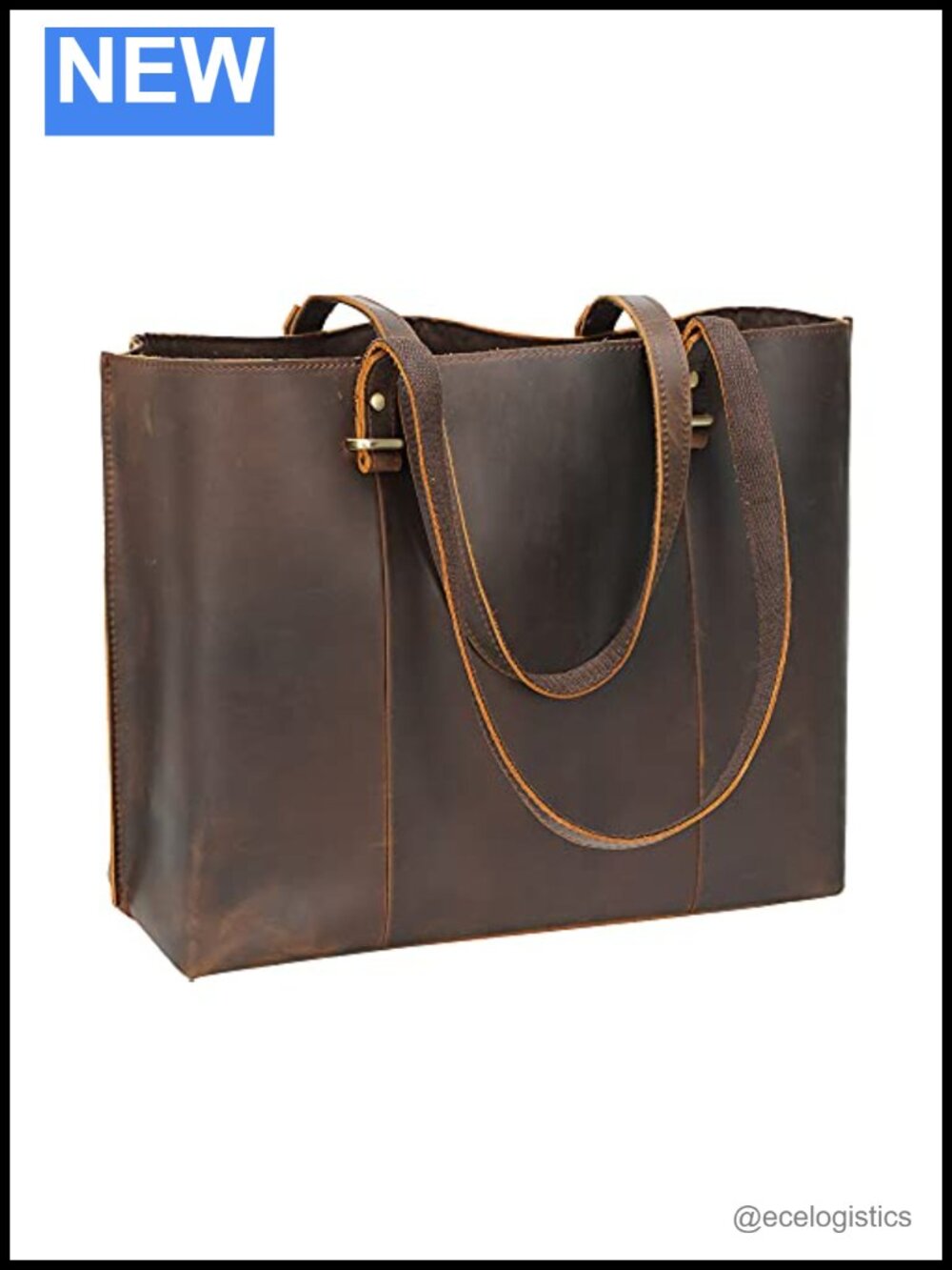 Full Grain Leather Tote Bag Women's Large Handbag Work Purse